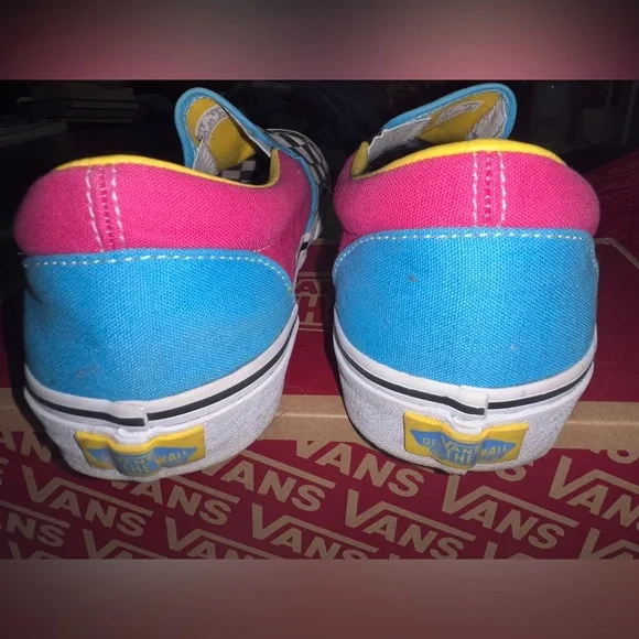 Vans CMYK crazy check slip ons - Picture 4 of 7
